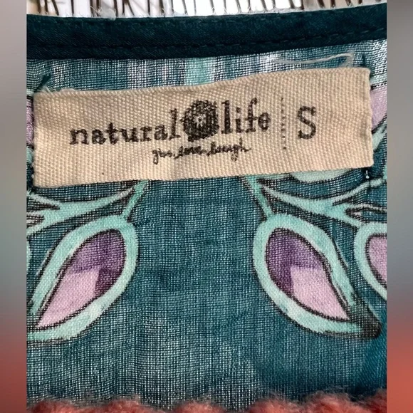 Natural Life Teal and Purple Boho dress - Picture 3 of 8